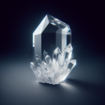 clear quartz point cluster